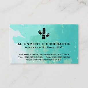 Cartes de visite standard de chiropractie
