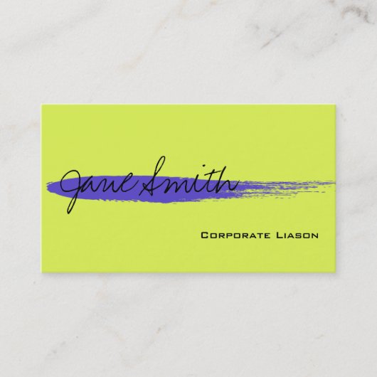 Cartes de visite standard de l'emplacement d'encre (Devant)