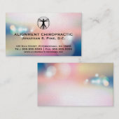 Cartes de visite standard élégants de chiropractie (Devant / Derrière)