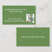 Cartes de visite standard Landscaper (Devant / Derrière)