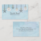Cartes de visite Starfish Sand Dollar Beach Boutiq (Devant / Derrière)
