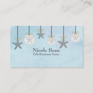 Cartes de visite Starfish Sand Dollar Beach Boutiq