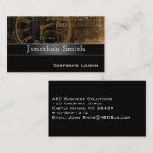 Cartes de visite Steampunk professionnels modernes (Devant / Derrière)