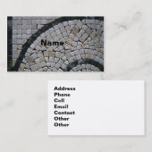 Cartes de visite Stone2-Monogram (Devant / Derrière)
