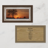 Cartes de visite - style 01 (brun) de cadre de (Devant / Derrière)