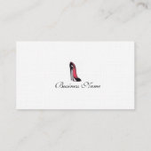 Cartes de visite stylets d'art de chaussure (Dos)