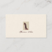 Cartes de visite stylets d'art de chaussure (Dos)