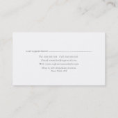 Cartes de visite stylistes fleuris peints (Dos)