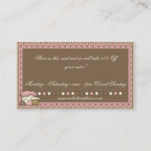 Cartes de visite : : Sucrerie, petits gâteaux et (Dos)