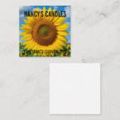 CARTES DE VISITE SUNFLOWER SQUARE (Devant / Derrière)