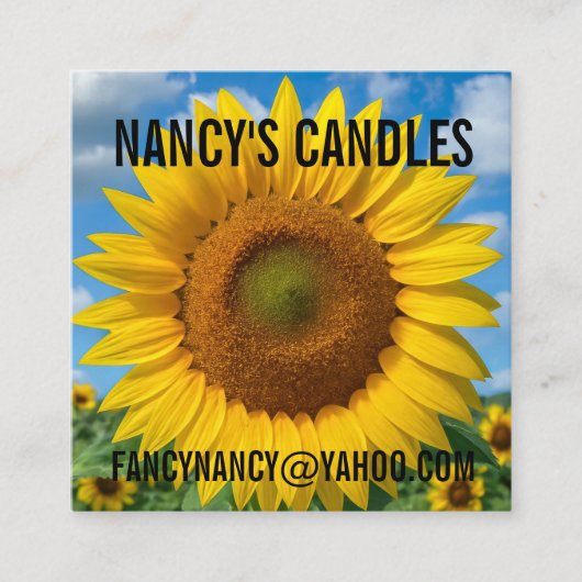 CARTES DE VISITE SUNFLOWER SQUARE (Devant)
