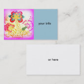 cartes de visite super de palmier de hippie-style (Devant / Derrière)