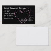 Cartes de visite supérieurs de travailleur social (Devant / Derrière)