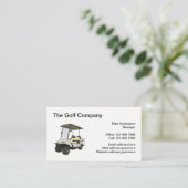 Cartes de visite sur le thème de golf professionne (Debout devant)