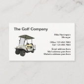 Cartes de visite sur le thème de golf professionne (Devant)