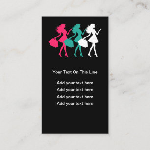 Cartes de visite sur le thème de la mode tendance