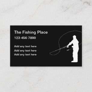 Cartes de visite sur le thème de la pêche et des s