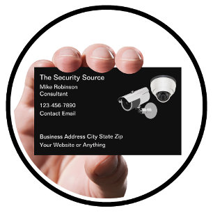 Cartes de visite sur le thème de la surveillance d