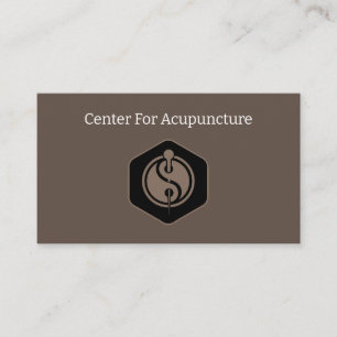 Cartes de visite sur le thème de l'acupuncture méd