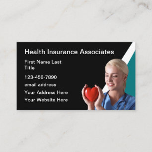 Cartes de visite sur le thème de l'assurance malad