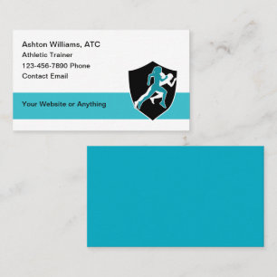 Cartes de visite sur le thème de l'athlétisme