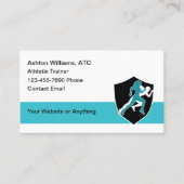 Cartes de visite sur le thème de l'athlétisme (Devant)