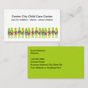 Cartes de visite sur le thème des centres de garde