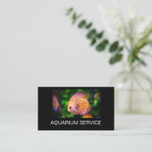 Cartes de visite sur le thème des poissons Discus (Debout devant)