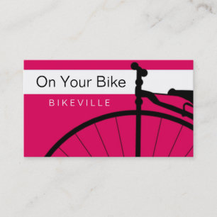 cartes de visite > sur votre vélo [rose : orange]