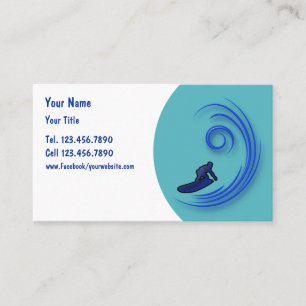 Cartes de visite Surfing