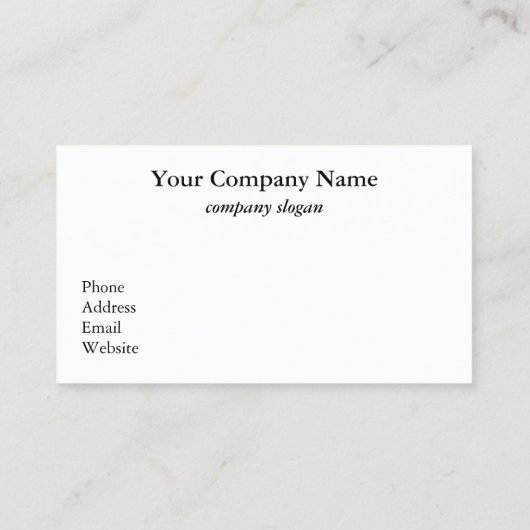 Cartes de visite Surfs rocheux (Dos)