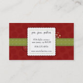 Cartes de visite Sweet Cherries (Dos)