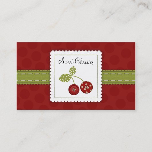 Cartes de visite Sweet Cherries (Devant)
