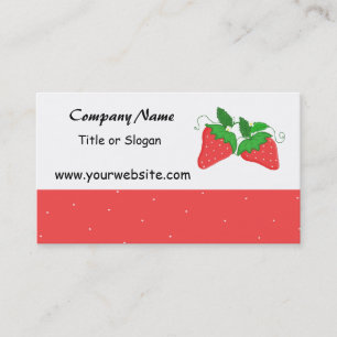 Cartes de visite Sweet Strawberry