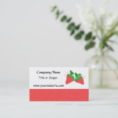 Cartes de visite Sweet Strawberry (Debout devant)