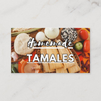 Cartes de visite tamales maison