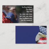 Cartes de visite Tea Party (Devant / Derrière)