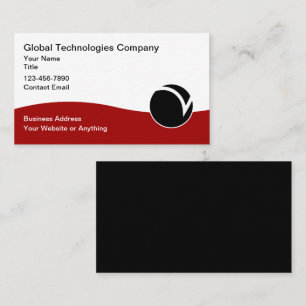 Cartes de visite Technologie Logo Unique