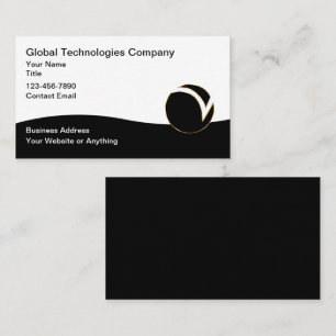 Cartes de visite Technologie Logo Unique