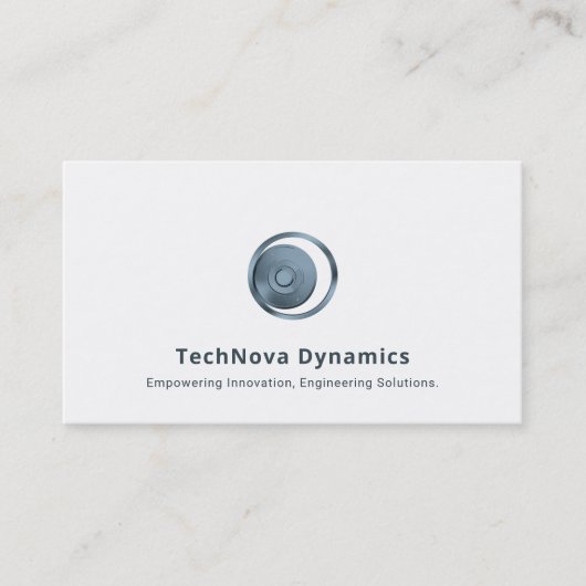 Cartes de visite technologiques simples (Devant)