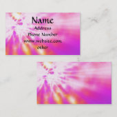 Cartes de visite teints par cravate rose (Devant / Derrière)