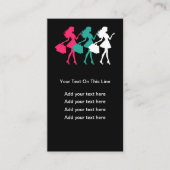 Cartes de visite tendance à thème mode (Devant)