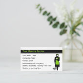 Cartes de visite tendance de nettoyage de maison m (Debout devant)