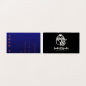 Cartes de visite tendance et autres objets. (Intérieur déplié)