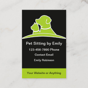 Cartes de visite tendance et modernes pour Pet Sit