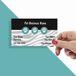 Cartes de visite tendance et modernes pour service
