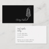 Cartes de visite tendance notaire classique (Devant / Derrière)