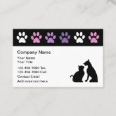 Cartes de visite tendance pour la garde d'animaux (Devant)