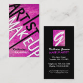 Cartes de visite texturisés audacieux de (Devant / Derrière)