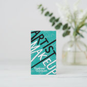 Cartes de visite texturisés de maquilleur de (Debout devant)